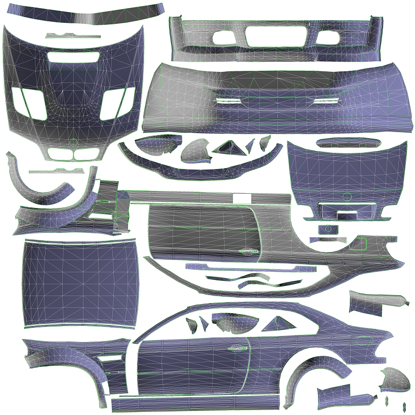 M3 GTR UV Template