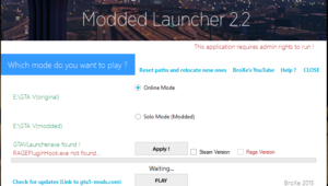 Modded Launcher (Works with RPF mods)