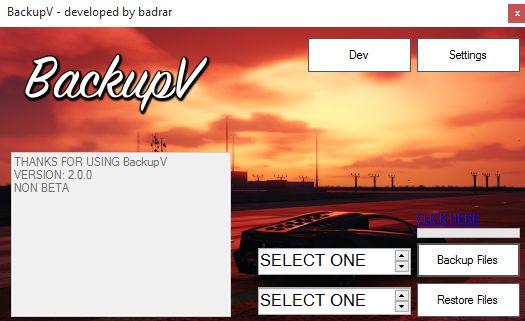BackupV - Backupper & Restorer