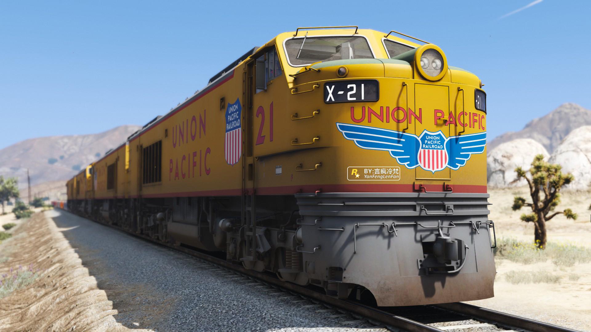 联合太平洋铁路燃气轮机车 Union Pacific 8500 HP Gas Turbine-Electric Locomotives  [Add-On | Replace]