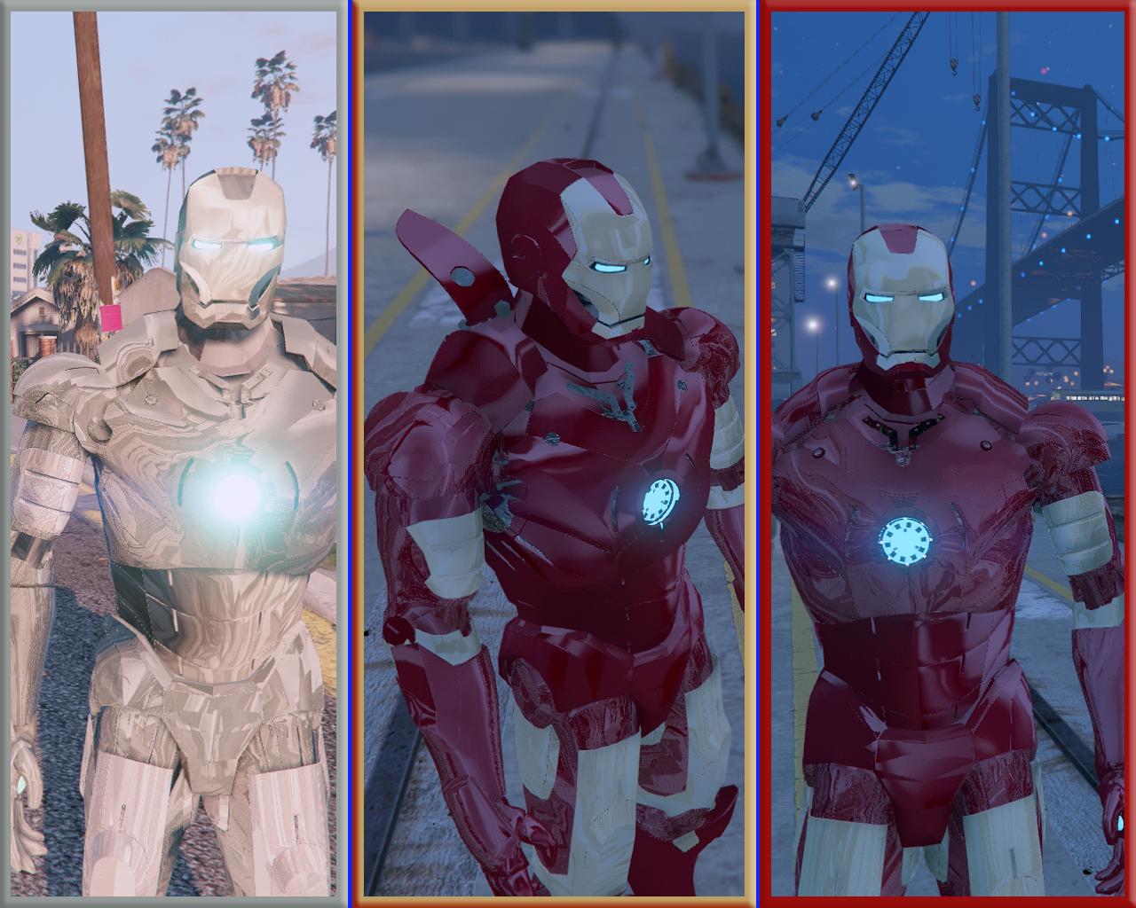 PACK ARMADURAS IRON MAN ADR. MARK 2 MARK 3 V1 E V2